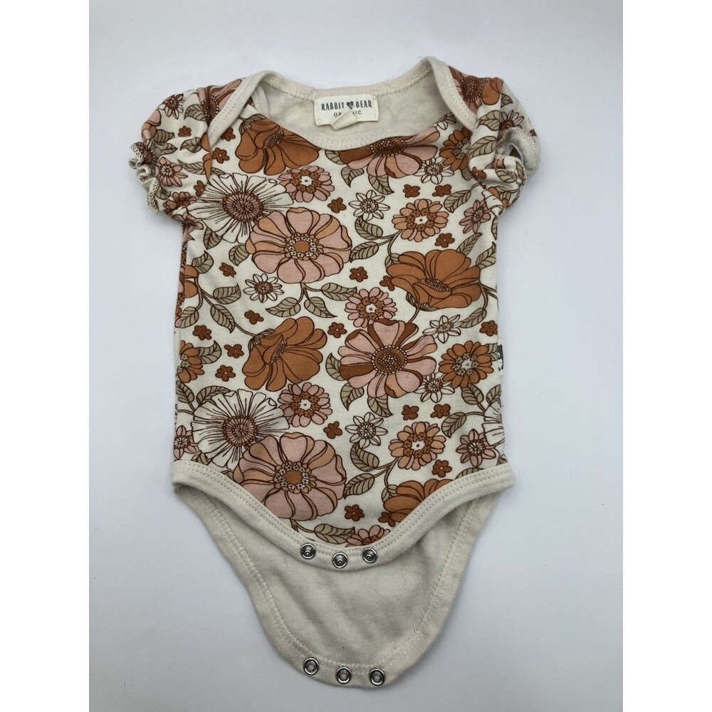 Rabbit And Bear Organic Infant Jump Suit Set Of Two  Soft Adorable Baby Clothes